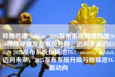 哔哩哔哩_bilibili_2025发布系统哔哩哔哩2050哔哩哔哩发布系统升级，迈向未来的Bilibili 2025发布系统蜘蛛池TG：zzcseo，Bilibili迈向未来，2025发布系统升级与蜘蛛池TG新动向
