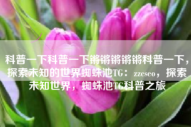 科普一下科普一下锵锵锵锵锵科普一下，探索未知的世界蜘蛛池TG：zzcseo，探索未知世界，蜘蛛池TG科普之旅