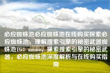 必应蜘蛛池必应蜘蛛池在线购买探索必应蜘蛛池，理解搜索引擎的秘密武器蜘蛛池TG：zzcseo，探索搜索引擎的秘密武器，必应蜘蛛池深度解析与在线购买指南