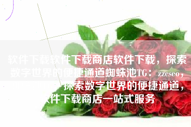 软件下载软件下载商店软件下载，探索数字世界的便捷通道蜘蛛池TG：zzcseo，蜘蛛池TG，探索数字世界的便捷通道，软件下载商店一站式服务