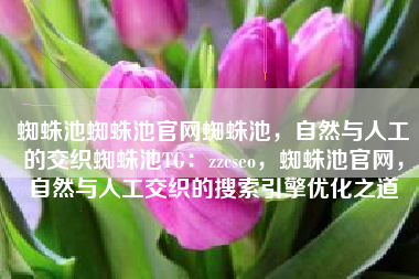 蜘蛛池蜘蛛池官网蜘蛛池，自然与人工的交织蜘蛛池TG：zzcseo，蜘蛛池官网，自然与人工交织的搜索引擎优化之道