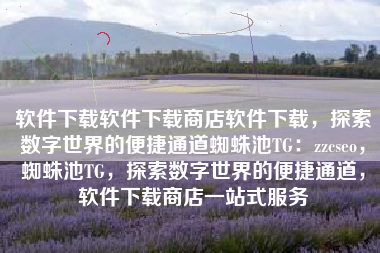 软件下载软件下载商店软件下载，探索数字世界的便捷通道蜘蛛池TG：zzcseo，蜘蛛池TG，探索数字世界的便捷通道，软件下载商店一站式服务