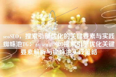 seoSEO，搜索引擎优化的关键要素与实践蜘蛛池TG：zzcseo，SEO搜索引擎优化关键要素解析与蜘蛛池实践策略