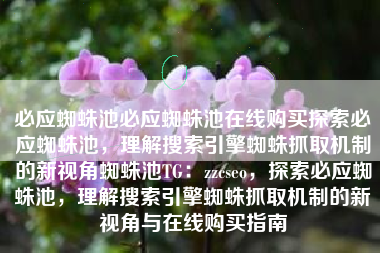 必应蜘蛛池必应蜘蛛池在线购买探索必应蜘蛛池，理解搜索引擎蜘蛛抓取机制的新视角蜘蛛池TG：zzcseo，探索必应蜘蛛池，理解搜索引擎蜘蛛抓取机制的新视角与在线购买指南