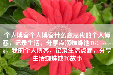 个人博客个人博客什么意思我的个人博客，记录生活，分享点滴蜘蛛池TG：zzcseo，我的个人博客，记录生活点滴，分享生活蜘蛛池TG故事