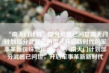 “南天门计划”部分武器已问世南天门计划部分武器已问世，开启新时代的军事革新蜘蛛池TG：zzcseo，南天门计划部分武器已问世，开启军事革新新时代