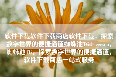 软件下载软件下载商店软件下载，探索数字世界的便捷通道蜘蛛池TG：zzcseo，蜘蛛池TG，探索数字世界的便捷通道，软件下载商店一站式服务