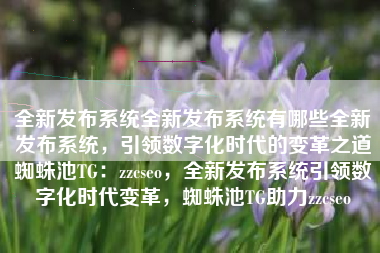全新发布系统全新发布系统有哪些全新发布系统，引领数字化时代的变革之道蜘蛛池TG：zzcseo，全新发布系统引领数字化时代变革，蜘蛛池TG助力zzcseo