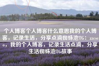 个人博客个人博客什么意思我的个人博客，记录生活，分享点滴蜘蛛池TG：zzcseo，我的个人博客，记录生活点滴，分享生活蜘蛛池TG故事