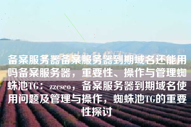 备案服务器备案服务器到期域名还能用吗备案服务器，重要性、操作与管理蜘蛛池TG：zzcseo，备案服务器到期域名使用问题及管理与操作，蜘蛛池TG的重要性探讨