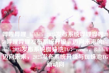 哔哩哔哩_bilibili_2025发布系统哔哩哔哩2050哔哩哔哩发布系统升级，迈向未来的Bilibili 2025发布系统蜘蛛池TG：zzcseo，Bilibili迈向未来，2025发布系统升级与蜘蛛池TG新动向