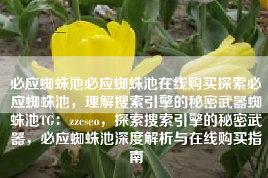 必应蜘蛛池必应蜘蛛池在线购买探索必应蜘蛛池，理解搜索引擎的秘密武器蜘蛛池TG：zzcseo，探索搜索引擎的秘密武器，必应蜘蛛池深度解析与在线购买指南