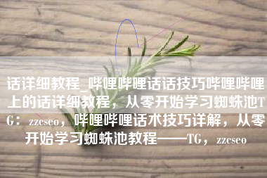 话详细教程_哔哩哔哩话话技巧哔哩哔哩上的话详细教程，从零开始学习蜘蛛池TG：zzcseo，哔哩哔哩话术技巧详解，从零开始学习蜘蛛池教程——TG，zzcseo