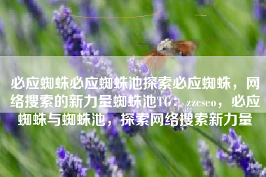 必应蜘蛛必应蜘蛛池探索必应蜘蛛，网络搜索的新力量蜘蛛池TG：zzcseo，必应蜘蛛与蜘蛛池，探索网络搜索新力量