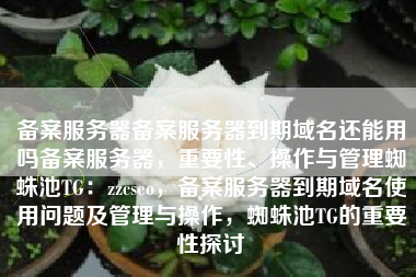 备案服务器备案服务器到期域名还能用吗备案服务器，重要性、操作与管理蜘蛛池TG：zzcseo，备案服务器到期域名使用问题及管理与操作，蜘蛛池TG的重要性探讨