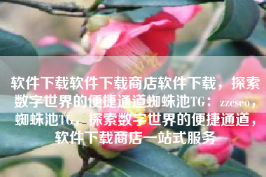 软件下载软件下载商店软件下载，探索数字世界的便捷通道蜘蛛池TG：zzcseo，蜘蛛池TG，探索数字世界的便捷通道，软件下载商店一站式服务