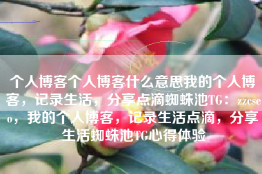 个人博客个人博客什么意思我的个人博客，记录生活，分享点滴蜘蛛池TG：zzcseo，我的个人博客，记录生活点滴，分享生活蜘蛛池TG心得体验