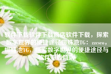 软件下载软件下载商店软件下载，探索数字世界的便捷途径蜘蛛池TG：zzcseo，蜘蛛池TG，探索数字世界的便捷途径与软件下载商店