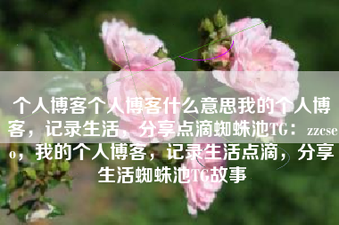 个人博客个人博客什么意思我的个人博客，记录生活，分享点滴蜘蛛池TG：zzcseo，我的个人博客，记录生活点滴，分享生活蜘蛛池TG故事