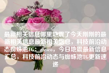 最新相关信息哪里地震了今天刚刚的最新相关信息最新相关信息，科技前沿动态蜘蛛池TG：zzcseo，今日地震最新信息汇总，科技前沿动态与蜘蛛池TG更新速递