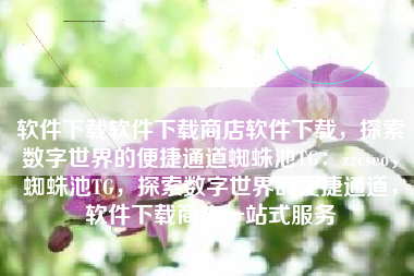 软件下载软件下载商店软件下载，探索数字世界的便捷通道蜘蛛池TG：zzcseo，蜘蛛池TG，探索数字世界的便捷通道，软件下载商店一站式服务