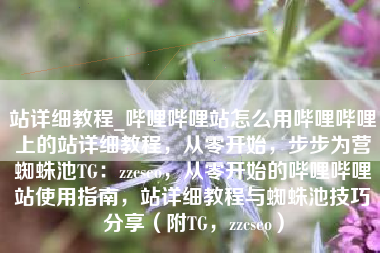 站详细教程_哔哩哔哩站怎么用哔哩哔哩上的站详细教程，从零开始，步步为营蜘蛛池TG：zzcseo，从零开始的哔哩哔哩站使用指南，站详细教程与蜘蛛池技巧分享（附TG，zzcseo）