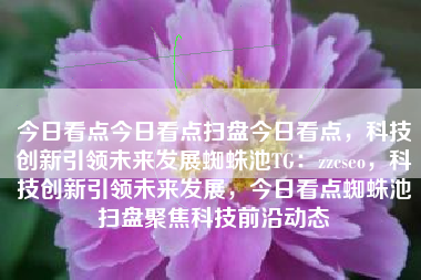 今日看点今日看点扫盘今日看点，科技创新引领未来发展蜘蛛池TG：zzcseo，科技创新引领未来发展，今日看点蜘蛛池扫盘聚焦科技前沿动态