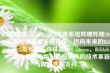哔哩哔哩_bilibili_2025发布系统哔哩哔哩2050哔哩哔哩发布系统升级，迈向未来的Bilibili 2025发布系统蜘蛛池TG：zzcseo，Bilibili 2025发布系统升级，迈向未来的技术革新与蜘蛛池TG支持