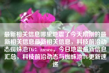最新相关信息哪里地震了今天刚刚的最新相关信息最新相关信息，科技前沿动态蜘蛛池TG：zzcseo，今日地震最新信息汇总，科技前沿动态与蜘蛛池TG更新速递