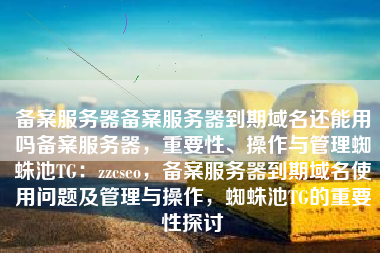 备案服务器备案服务器到期域名还能用吗备案服务器，重要性、操作与管理蜘蛛池TG：zzcseo，备案服务器到期域名使用问题及管理与操作，蜘蛛池TG的重要性探讨