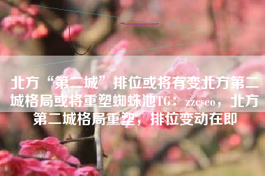 北方“第二城”排位或将有变北方第二城格局或将重塑蜘蛛池TG：zzcseo，北方第二城格局重塑，排位变动在即
