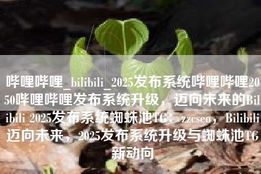 哔哩哔哩_bilibili_2025发布系统哔哩哔哩2050哔哩哔哩发布系统升级，迈向未来的Bilibili 2025发布系统蜘蛛池TG：zzcseo，Bilibili迈向未来，2025发布系统升级与蜘蛛池TG新动向