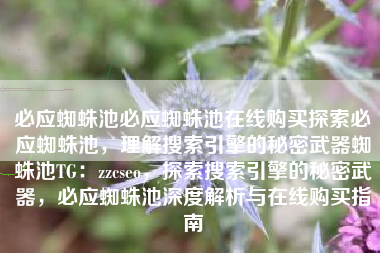 必应蜘蛛池必应蜘蛛池在线购买探索必应蜘蛛池，理解搜索引擎的秘密武器蜘蛛池TG：zzcseo，探索搜索引擎的秘密武器，必应蜘蛛池深度解析与在线购买指南