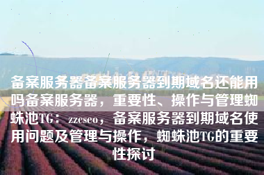 备案服务器备案服务器到期域名还能用吗备案服务器，重要性、操作与管理蜘蛛池TG：zzcseo，备案服务器到期域名使用问题及管理与操作，蜘蛛池TG的重要性探讨