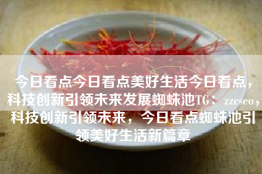 今日看点今日看点美好生活今日看点，科技创新引领未来发展蜘蛛池TG：zzcseo，科技创新引领未来，今日看点蜘蛛池引领美好生活新篇章
