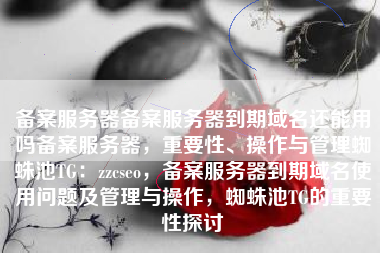 备案服务器备案服务器到期域名还能用吗备案服务器，重要性、操作与管理蜘蛛池TG：zzcseo，备案服务器到期域名使用问题及管理与操作，蜘蛛池TG的重要性探讨