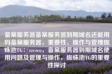 备案服务器备案服务器到期域名还能用吗备案服务器，重要性、操作与管理蜘蛛池TG：zzcseo，备案服务器到期域名使用问题及管理与操作，蜘蛛池TG的重要性探讨