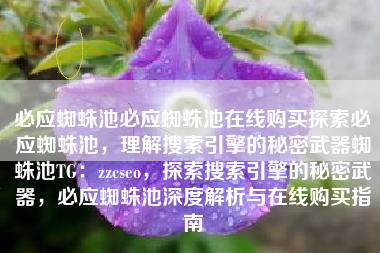 必应蜘蛛池必应蜘蛛池在线购买探索必应蜘蛛池，理解搜索引擎的秘密武器蜘蛛池TG：zzcseo，探索搜索引擎的秘密武器，必应蜘蛛池深度解析与在线购买指南