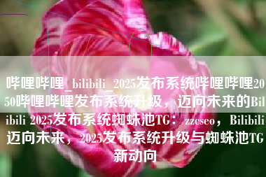 哔哩哔哩_bilibili_2025发布系统哔哩哔哩2050哔哩哔哩发布系统升级，迈向未来的Bilibili 2025发布系统蜘蛛池TG：zzcseo，Bilibili迈向未来，2025发布系统升级与蜘蛛池TG新动向