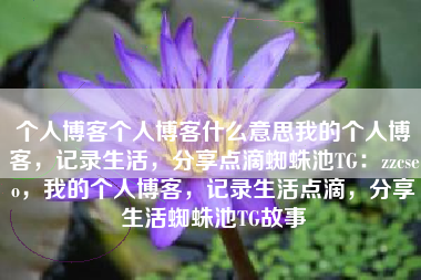 个人博客个人博客什么意思我的个人博客，记录生活，分享点滴蜘蛛池TG：zzcseo，我的个人博客，记录生活点滴，分享生活蜘蛛池TG故事