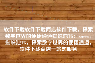 软件下载软件下载商店软件下载，探索数字世界的便捷通道蜘蛛池TG：zzcseo，蜘蛛池TG，探索数字世界的便捷通道，软件下载商店一站式服务