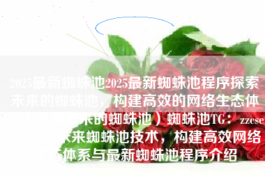2025最新蜘蛛池2025最新蜘蛛池程序探索未来的蜘蛛池，构建高效的网络生态体系（面向未来的蜘蛛池）蜘蛛池TG：zzcseo，探索未来蜘蛛池技术，构建高效网络生态体系与最新蜘蛛池程序介绍