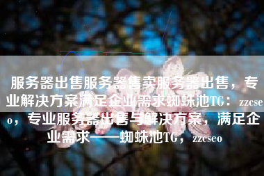 服务器出售服务器售卖服务器出售，专业解决方案满足企业需求蜘蛛池TG：zzcseo，专业服务器出售与解决方案，满足企业需求——蜘蛛池TG，zzcseo