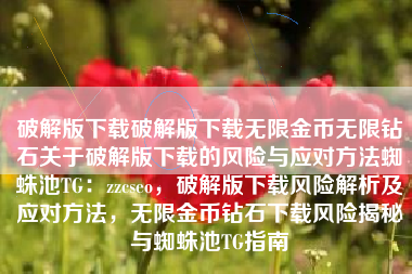 破解版下载破解版下载无限金币无限钻石关于破解版下载的风险与应对方法蜘蛛池TG：zzcseo，破解版下载风险解析及应对方法，无限金币钻石下载风险揭秘与蜘蛛池TG指南