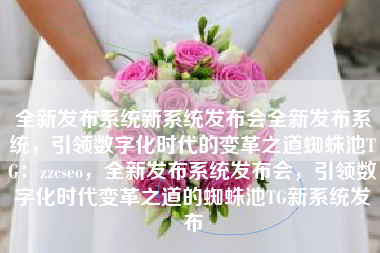 全新发布系统新系统发布会全新发布系统，引领数字化时代的变革之道蜘蛛池TG：zzcseo，全新发布系统发布会，引领数字化时代变革之道的蜘蛛池TG新系统发布