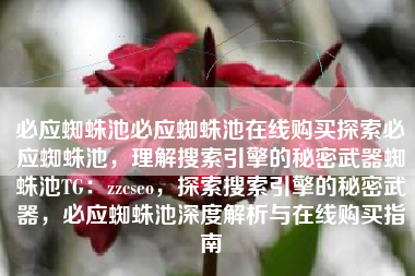 必应蜘蛛池必应蜘蛛池在线购买探索必应蜘蛛池，理解搜索引擎的秘密武器蜘蛛池TG：zzcseo，探索搜索引擎的秘密武器，必应蜘蛛池深度解析与在线购买指南