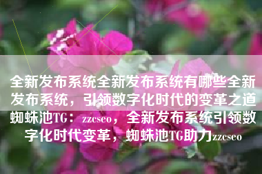 全新发布系统全新发布系统有哪些全新发布系统，引领数字化时代的变革之道蜘蛛池TG：zzcseo，全新发布系统引领数字化时代变革，蜘蛛池TG助力zzcseo