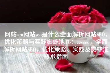 网站seo网站seo是什么全面解析网站SEO，优化策略与实践蜘蛛池TG：zzcseo，全面解析网站SEO，优化策略、实践及蜘蛛池技术指南