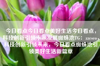 今日看点今日看点美好生活今日看点，科技创新引领未来发展蜘蛛池TG：zzcseo，科技创新引领未来，今日看点蜘蛛池引领美好生活新篇章