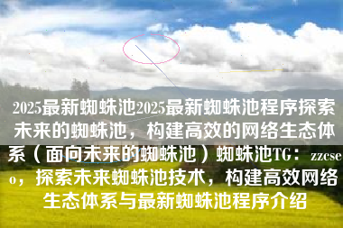 2025最新蜘蛛池2025最新蜘蛛池程序探索未来的蜘蛛池，构建高效的网络生态体系（面向未来的蜘蛛池）蜘蛛池TG：zzcseo，探索未来蜘蛛池技术，构建高效网络生态体系与最新蜘蛛池程序介绍